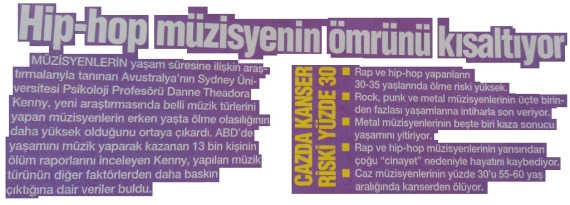müzisyenin ömrü?
